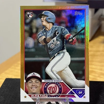 2023 Topps Update Series Alex Call #US253 RC Gold Foil Washington Nationals  - Image 1 of 2