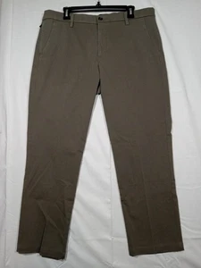 Pantalones Dockers Workday Caqui Para Hombre 36x29 Marrón Guijarro Calce Ajustado Flex - Imagen 1 de 10