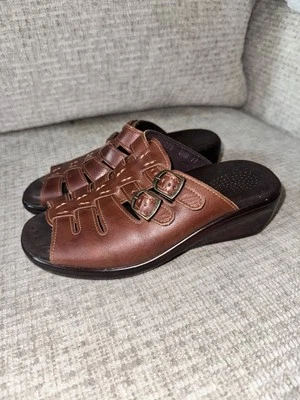 Sandalias sin cordones SAS Tripad Tango marrón castaño zapatos punta abierta | Para mujer 6,5 W Foto 1 de 4