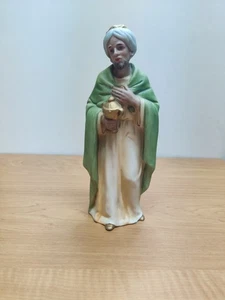 Homco Krippe Wiseman grün #5599 Vintage Home Interiors Weihnachten Ersatz - Bild 1 von 7