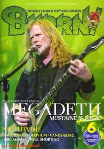 BURRN! Jun 2020 MEGADETH Cover - DAVE MUSTAINE Interview, EXODUS, TESTAMENT - Picture 1 of 1