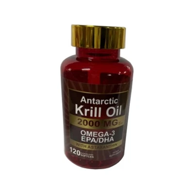Aceite de Krill Antártico 2000 mg 120 Cápsulas Blandas | Omega-3 EPA, con Astaxantina, DHA Foto 1 de 4