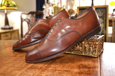 Allen Edmonds Fifth Ave Port Washington Gorra Puntera Oxfords Cuero Chile Hombres 10.5 D Foto 1 de 4