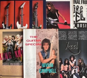 Vivian Campbell KEEL KING KOBRA THE GUITAR 1986 CLIPPING JAPAN PL 4A 13PAGE - Bild 1 von 10
