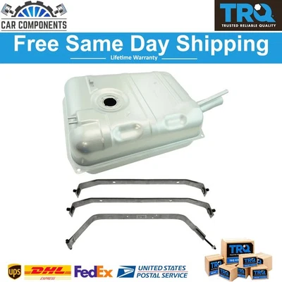 Tanque de combustible TRQ de 15 galones con juego de correas para 73-76 CJ5 CJ6 CJ7 DJ Series Jeepster Foto 1 de 4