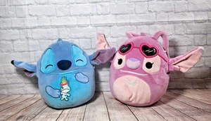 Juego de malvaviscos de 8 pulgadas con gafas de corazón de San Valentín Stitch & Angel de Disney - Imagen 1 de 8