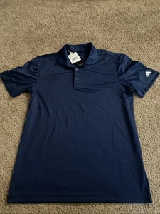 Camisa Polo Adidas Performance Manga Pequeña Azul Marino Bordada “ccho” - Imagen 1 de 10