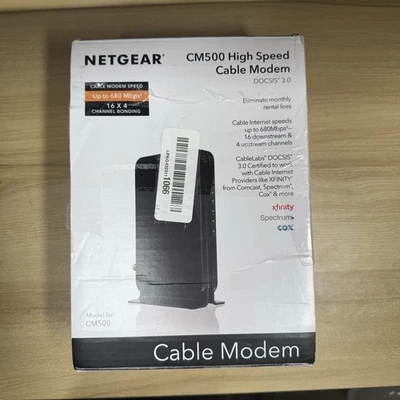 Netgear Model CM500 High Speed Cable Modem Speed Up to 680 Mbps Docsis 3.0 - Image 1 of 4