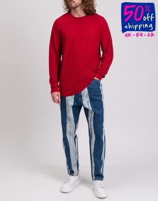 RRP €650 GIORGIO ARMANI Jumper US44 IT54 2XL Silk Blend Textured Made in Italy - Imagem 1 de 4