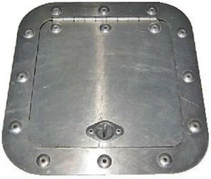 Aluminum Access Panel Door Sheet metal Modified Late Model Dirt 6 x 6 6" x 6" - Bild 1 von 5