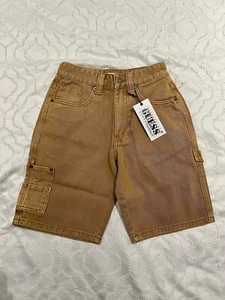 GUESS Originals shorts - aged carpenter shorts in tan - Picture 1 of 7