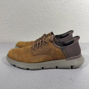 Skechers Garza Gervin Slip-ins Mens 10.5 Sneakers Brown Hands Free Shoes 205046 - Picture 1 of 10