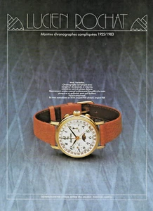 PUBBLICITÀ ADVERTISING WERBUNG ITALIAN CLIPPING 1984 LUCIEN RCHAT OROLOGI - Imagen 1 de 1