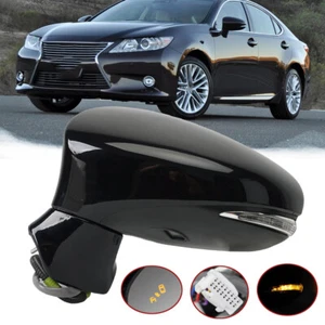 Espejo retrovisor lateral izquierdo negro con memoria de punto ciego 16 pines para Lexus Es350 2013-18 - Imagen 1 de 19
