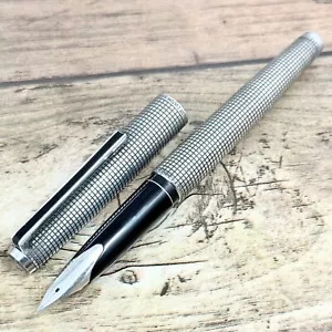 PILOT CUSTOM STERLING SILVER 18K-750 H977 Nib:F FOUNTAIN PEN VINTAGE JAPAN A410 - Picture 1 of 12