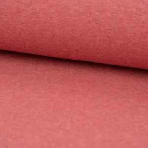 French Terry Sommersweat Melange einfarbig rot meliert 1,50m Breite - Bild 1 von 6