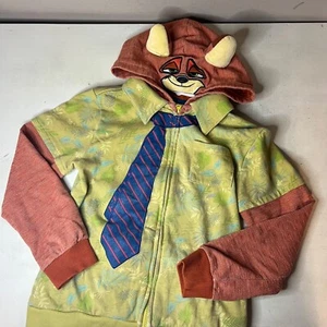 Disney Store Zootopia Nick Wilde Fox Hooded Sweatshirt Hoodie Kids Youth 9/10 - Picture 1 of 5