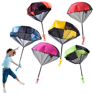 Set of 6 Parachute Toy Free Throwing Toy Parachute No Assembly Required Gifts - Picture 1 of 12