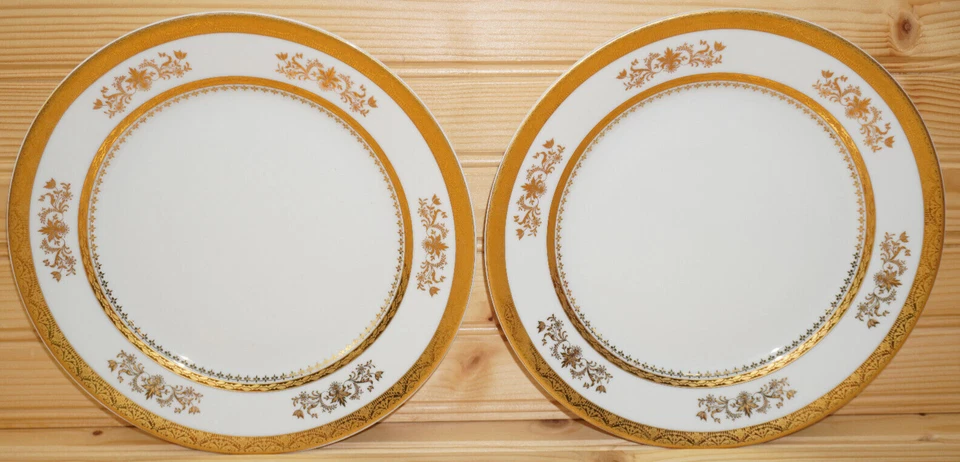 Philippe Deshoulieres Orsay White (2) Salad Plates, 8 5/8"  (S4) - Image 1 of 4