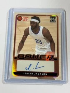 2022 Leaf Pro Set Isaiah Jackson Power Bronze XRC Rookie Autograph Auto #BA-IJ1 - Picture 1 of 2