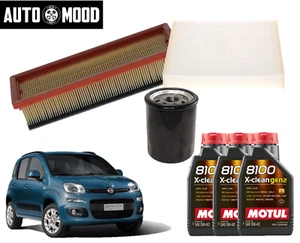 Kit Tagliando Fiat Panda 1.2 51KW 69CV 312 319 + 3 litri Olio Motul 5W40 - Foto 1 di 3