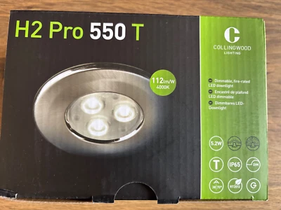 Collingwood Lighting H2 Pro 550 T Dimmable fire rated LED Downlight IP65 5.2W - Image 1 of 4