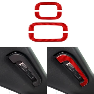 Manija de techo interior de fibra de carbono roja para Benz Clase C 2022-2023 - Imagen 1 de 9