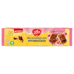 Chocolate con ordeño Freia Fizzy Bringebær og Marengs 190 g - Chocolate noruego - Imagen 1 de 1