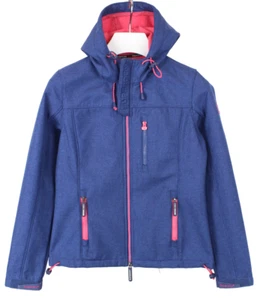 Superdry Original Windtrekker Jacket Ladies S Zip Hood Fleece Lined - Picture 1 of 13