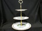 Royal Albert Silver Birch 3 Tiered Cake Stand Bone China Made in England