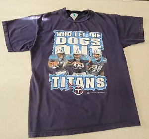 Vintage Tennessee Titans NFL Football "Who let The Dogs Out" Mens Large - Picture 1 of 10