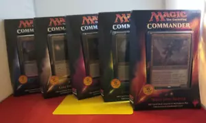Magic the Gathering MTG 2015 Commander Set of 5 Display Sealed English - Picture 1 of 13