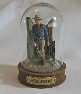 Vintage John Wayne Cowboy Franklin Mint Limited Edition Skulptur in Glaskuppel - Bild 1 von 9