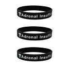 Adrenal Insufficiency Medical Alert Wristband ID Band Silicone Adult Bracelet UK