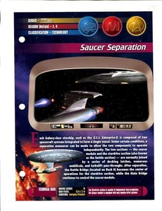 1997 Newfield Publications Star Trek Universe - "Saucer Separation" - Picture 1 of 2
