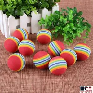 20× Golf Rainbow Foam balls Practice Ball Floating Water Fun Indoor Outdoor Lot - Picture 1 of 19