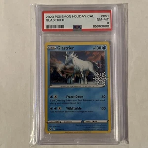 Pokemon Glastrier 051/196 Snowflake 2023 Holiday Calendar PSA 8 - Picture 1 of 2
