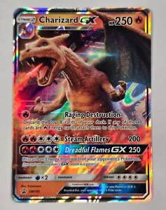 Charizard GX SM195 Black Star Promos Holo Pokemon TCG HP LIGHT CREASE SEE DESC - Picture 1 of 12