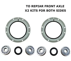 PAIR (X2) FOR SUZUKI JIMNY KING PIN SWIVEL BEARING STEERING REPAIR HUB SEAL KIT - Picture 1 of 2