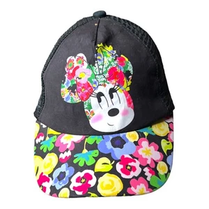 VTG Disney Minnie Mouse With Bow Womens Mesh Snapback Trucker Hat 90s One Size - Picture 1 of 12