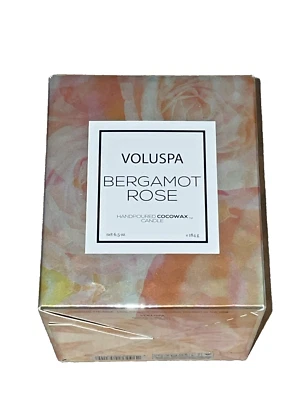 Voluspa | Rosa Bergamota | Vela de cera de coco vertida a mano 6,5 oz {NUEVA} Foto 1 de 2