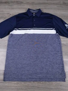 FootJoy FJ Men's Navy Polo Shirt Size Large Bello Woods EUC! - Picture 1 of 9