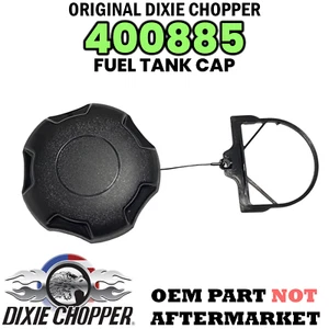 400885 DIXIE CHOPPER PARTE ORIGINALE | TAPPO-SERBATOIO CARBURANTE 3,5 CRICCHETTO 1 VIA - Foto 1 di 2