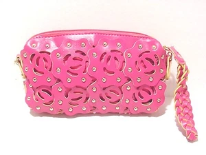 FASHION CLUTCH WRESTLE ANGELINA ROSE CUTOUT W ADDITIONAL STRAP #Fuchsia - Picture 1 of 2