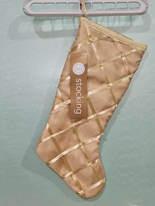 Vtg Martha Stewart Christmas Stocking Satin Ribbon Bead - Picture 1 of 4