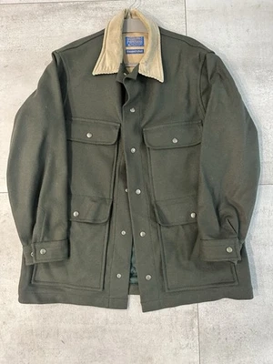 Vintage Pendleton Pure Virgin Wool Hunting  Jacket Button Up Button Pockets  L - Image 1 of 4