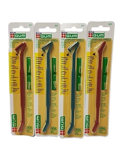 Butler GUM Proxabrush Handle Lot 4 ADA 605 EEZ-LOK Interdental Nylon Brushes (B) - Picture 1 of 9