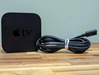 Apple TV 3rd Generation ➡️ WiFi Media Streamer Black A1469 - Tested - No Remote - Image 1 of 4
