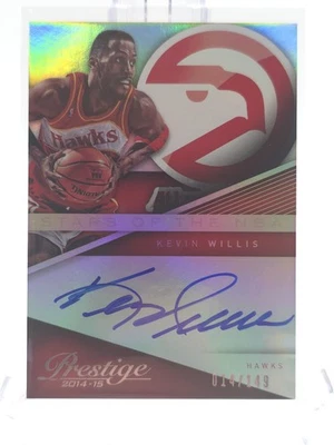 Tarjeta Kevin Willis 2014-15 Prestige Premium Stars of the NBA Signatures #14/149 Foto 1 de 4