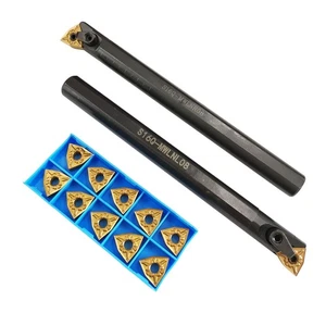 5/8'' x 7'' Turning Tool Indexable Boring Bar S16Q-MWLNR08 + S16Q-MWLNL08 wit... - Picture 1 of 7